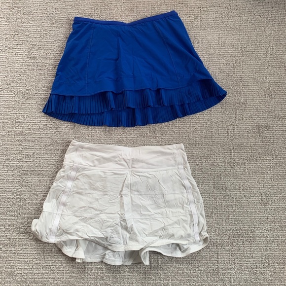 Lulu Lemon Tennis Skirts 2 Both Size 4 